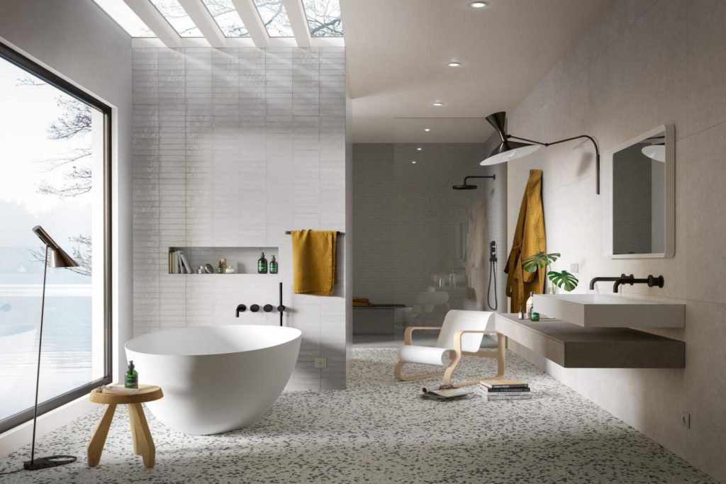 Piastrelle grandi formati per bagno Marazzi ceramiche e piastrelle